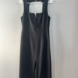 Zara Black Open Back Dress for Elegant Occasions